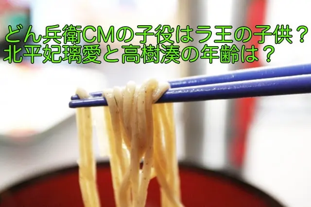 どん兵衛　cm 子役