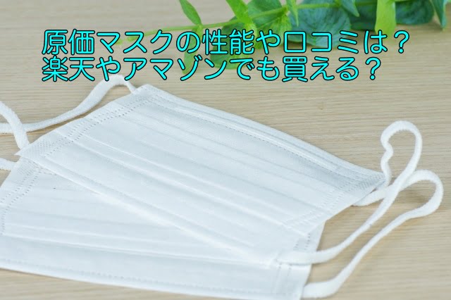 原価マスク 性能