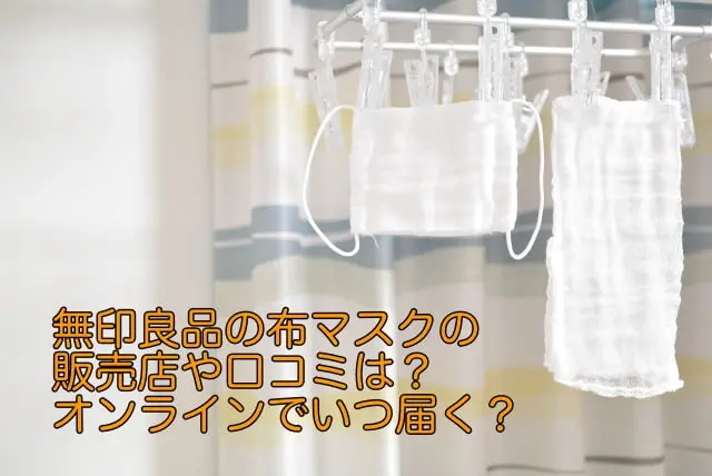 無印良品 布マスク